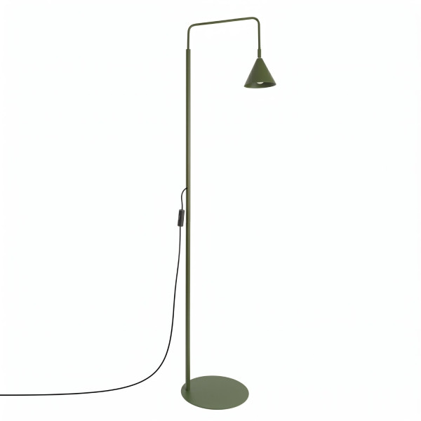 Lampa podłogowa stalowa zielona oliwka 165cm NOX SL.2585 - Sollux Lighting
