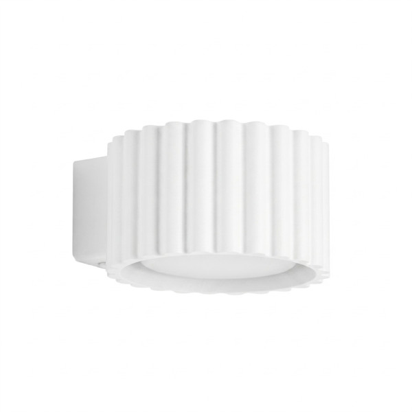 Kinkiet aluminiowy biały 10cm Gx53 z serii AURA SL.2612 - Sollux Lighting