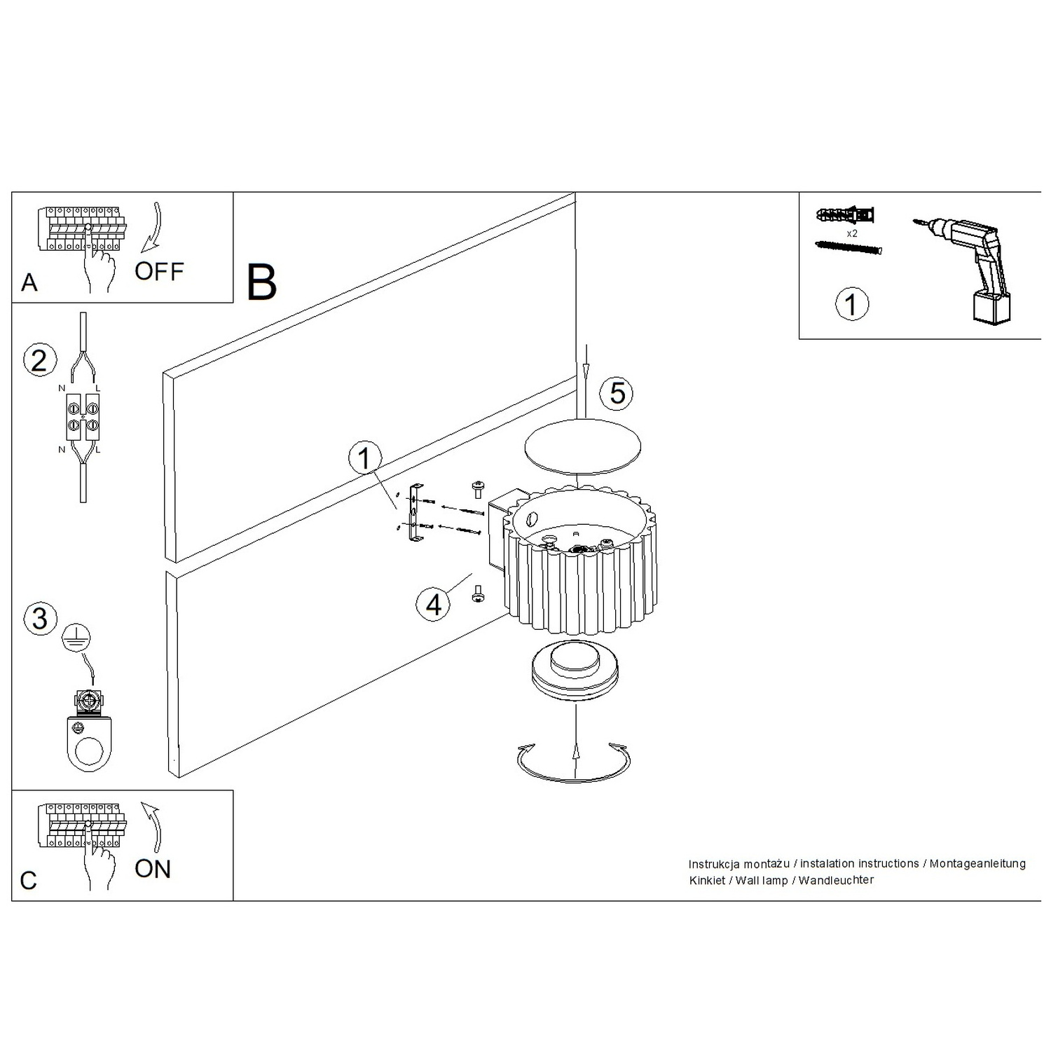 Kinkiet aluminiowy biały 10cm Gx53 z serii AURA SL.2612 - Sollux Lighting - obrazek 8