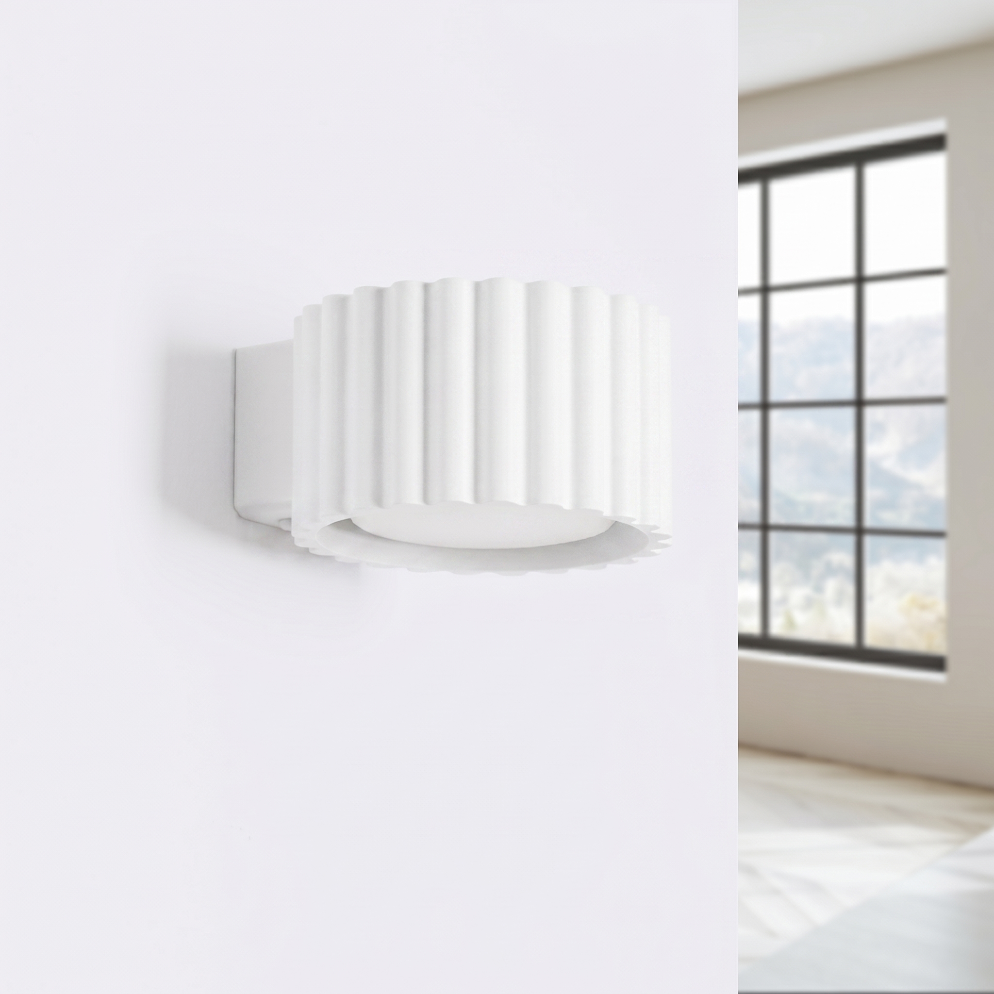 Kinkiet aluminiowy biały 10cm Gx53 z serii AURA SL.2612 - Sollux Lighting - obrazek 2
