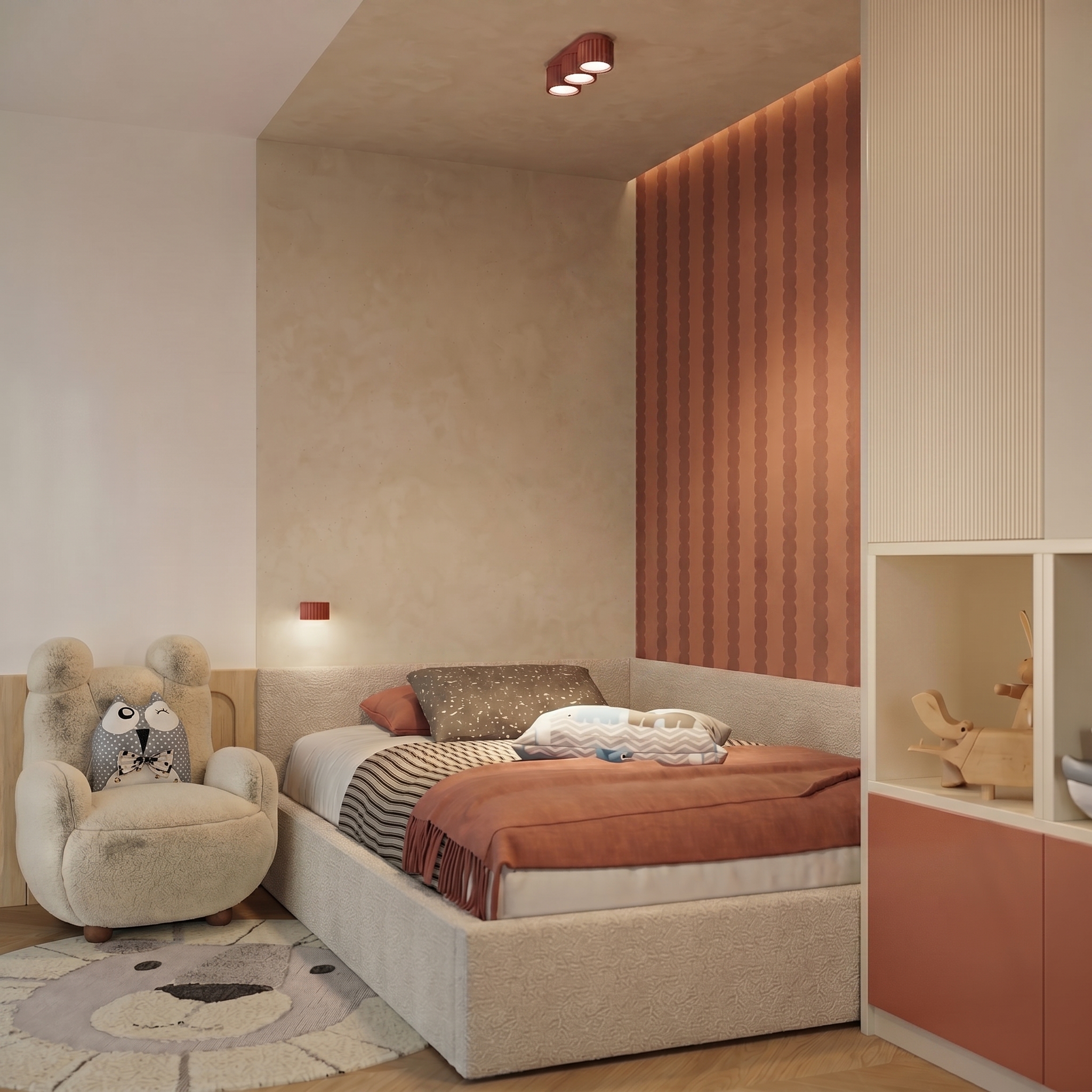 Kinkiet aluminiowy ochra czerwona 10cm Gx53 z serii AURA SL.2616 - Sollux Lighting - obrazek 10