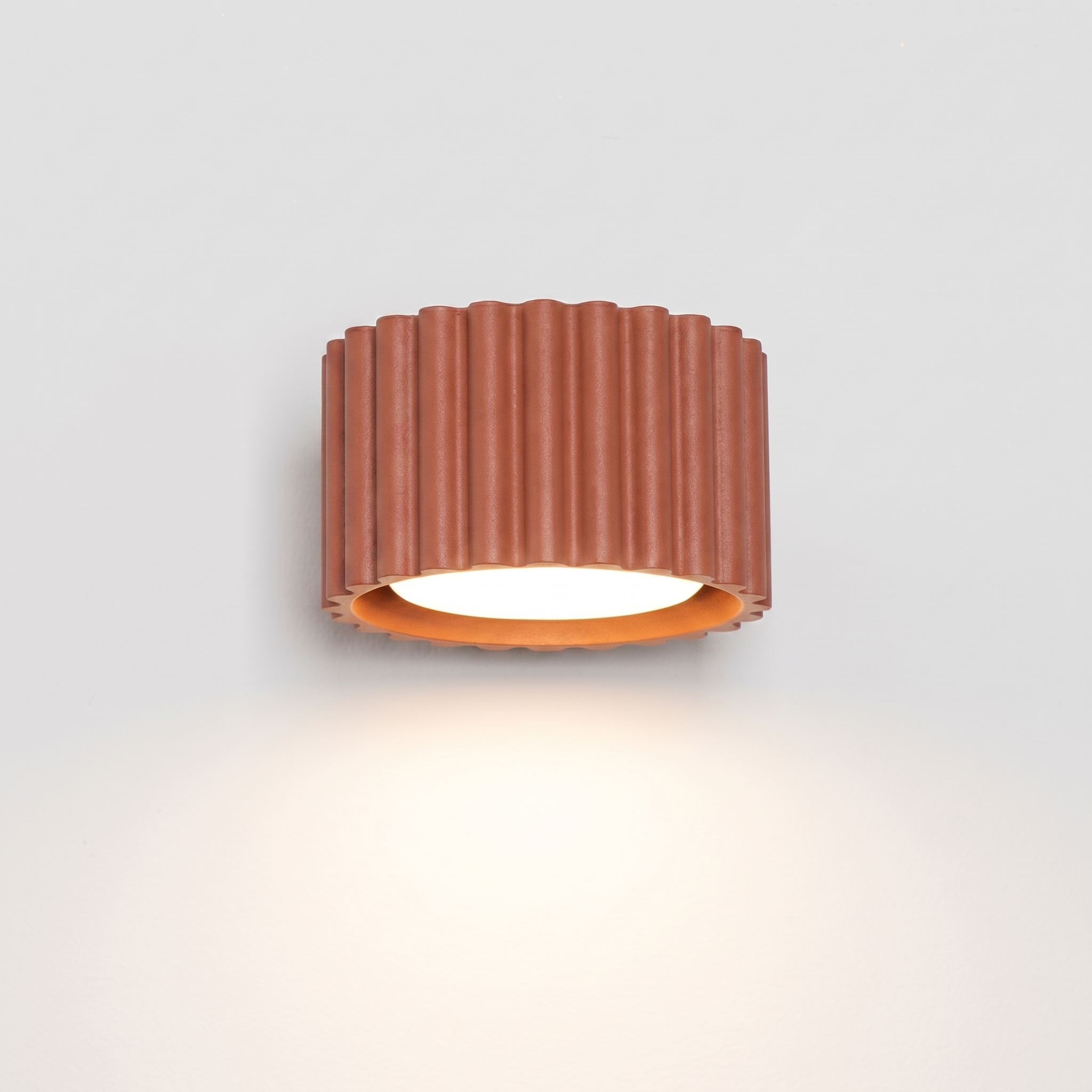 Kinkiet aluminiowy ochra czerwona 10cm Gx53 z serii AURA SL.2616 - Sollux Lighting - obrazek 4
