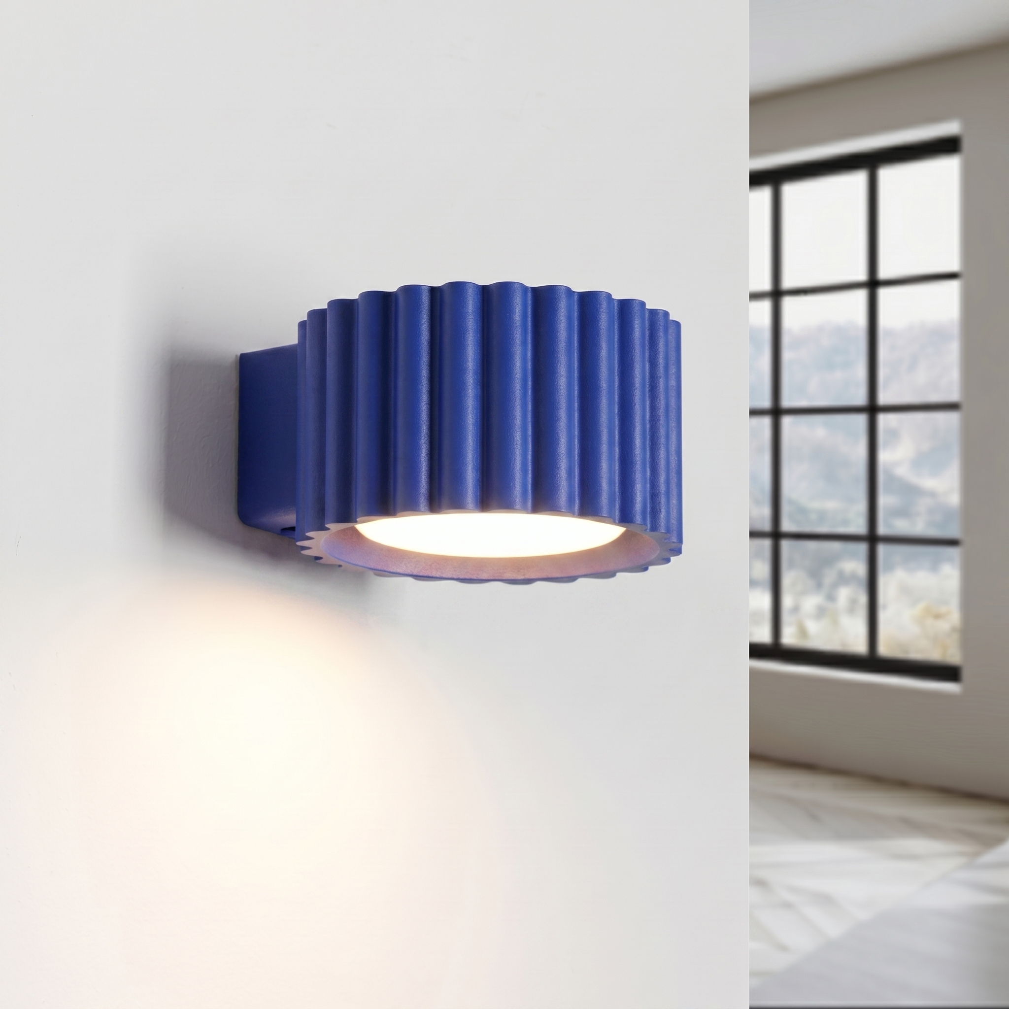 Kinkiet aluminiowy ultramaryna 10cm Gx53 z serii AURA SL.2618 - Sollux Lighting - obrazek 3