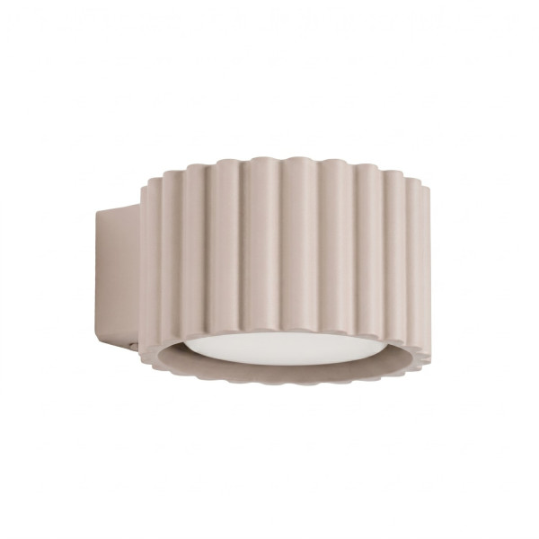 Kinkiet aluminiowy kwadratowy taupe 10cm z serii AURA SL.2619 - Sollux Lighting