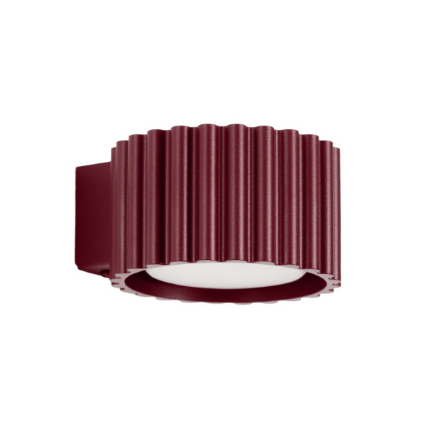 Kinkiet aluminiowy burgundowy 12cm z serii AURA SL.2620 - Sollux Lighting