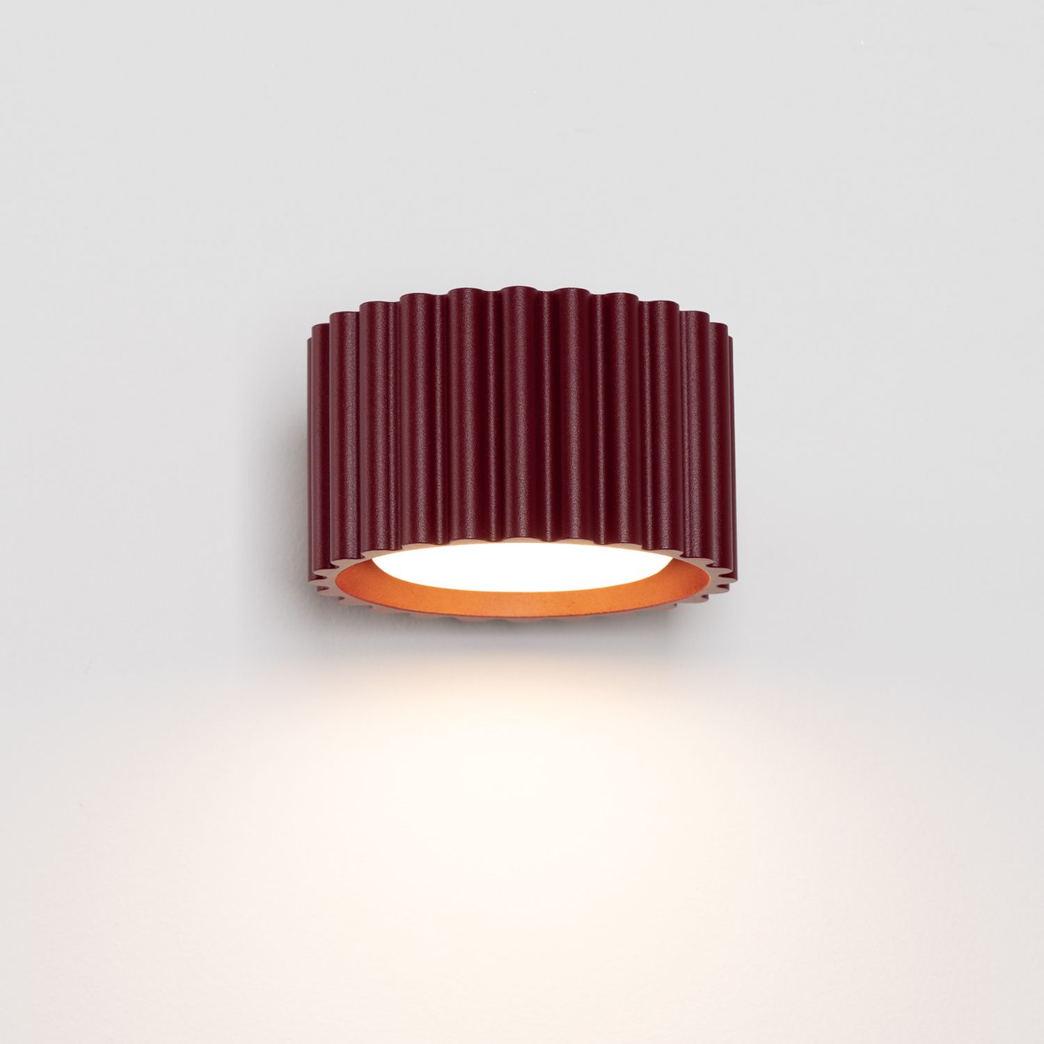 Kinkiet aluminiowy burgundowy 12cm z serii AURA SL.2620 - Sollux Lighting - obrazek 4