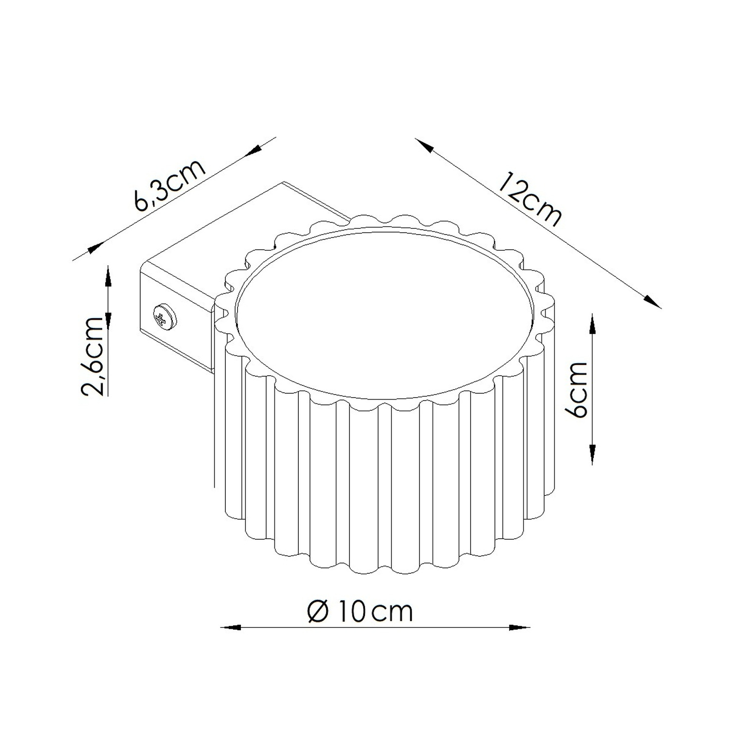 Kinkiet aluminiowy brzoskwiniowy 10cm Gx53 z serii AURA SL.2621 - Sollux Lighting - obrazek 7