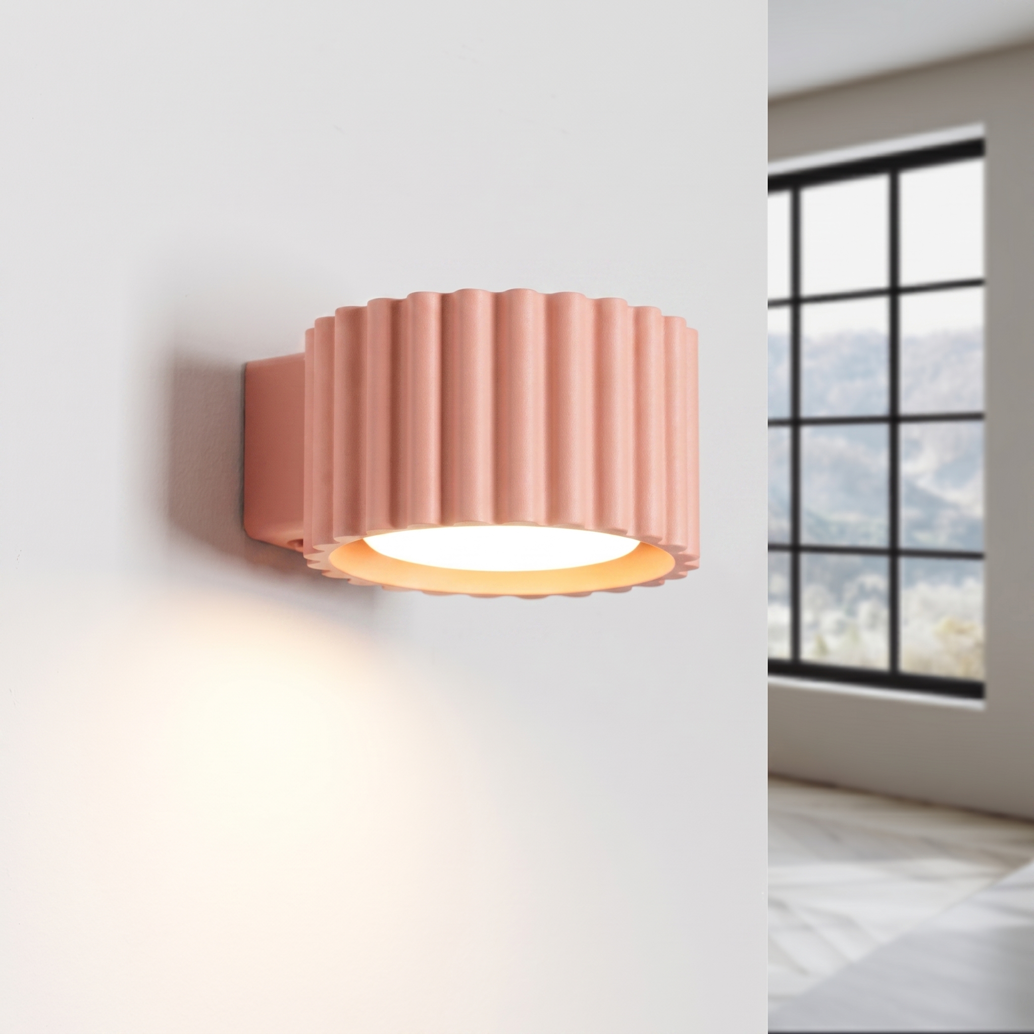 Kinkiet aluminiowy brzoskwiniowy 10cm Gx53 z serii AURA SL.2621 - Sollux Lighting - obrazek 3