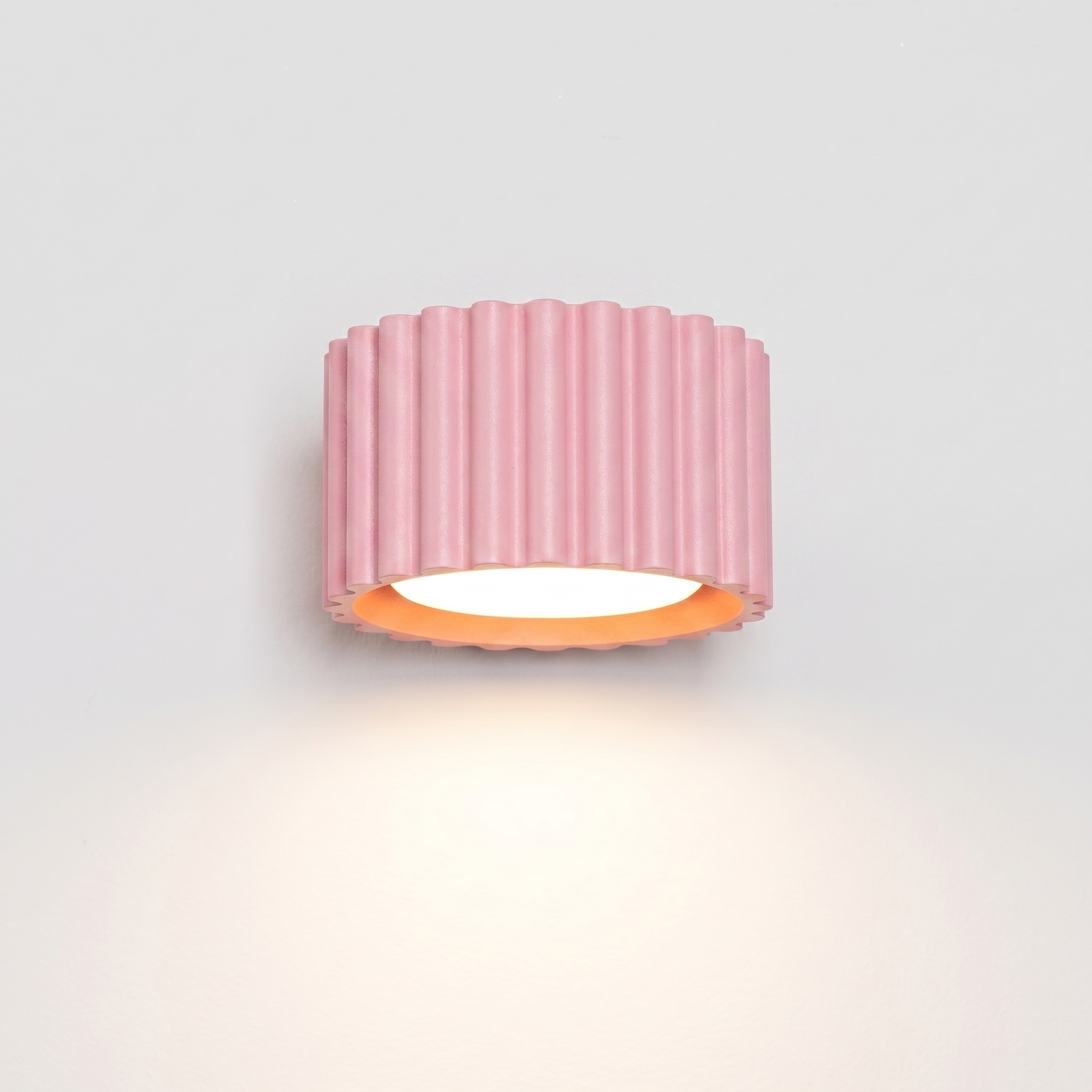 Kinkiet aluminiowy różowy kwadratowy 10cm z serii AURA SL.2622 - Sollux Lighting - obrazek 4