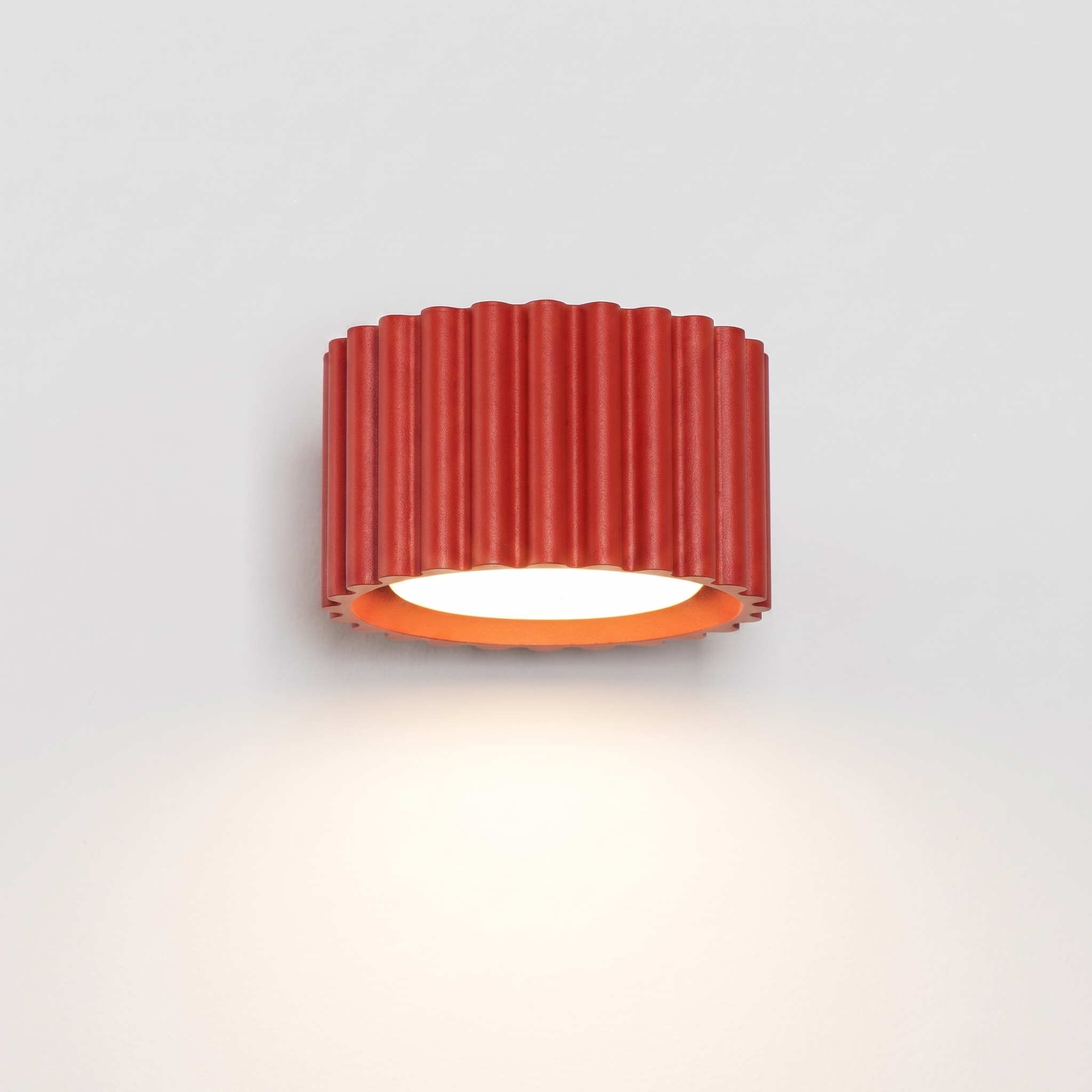 Kinkiet aluminiowy kwadratowy czerwony 10cm AURA z serii AURA SL.2625 - Sollux Lighting - obrazek 4