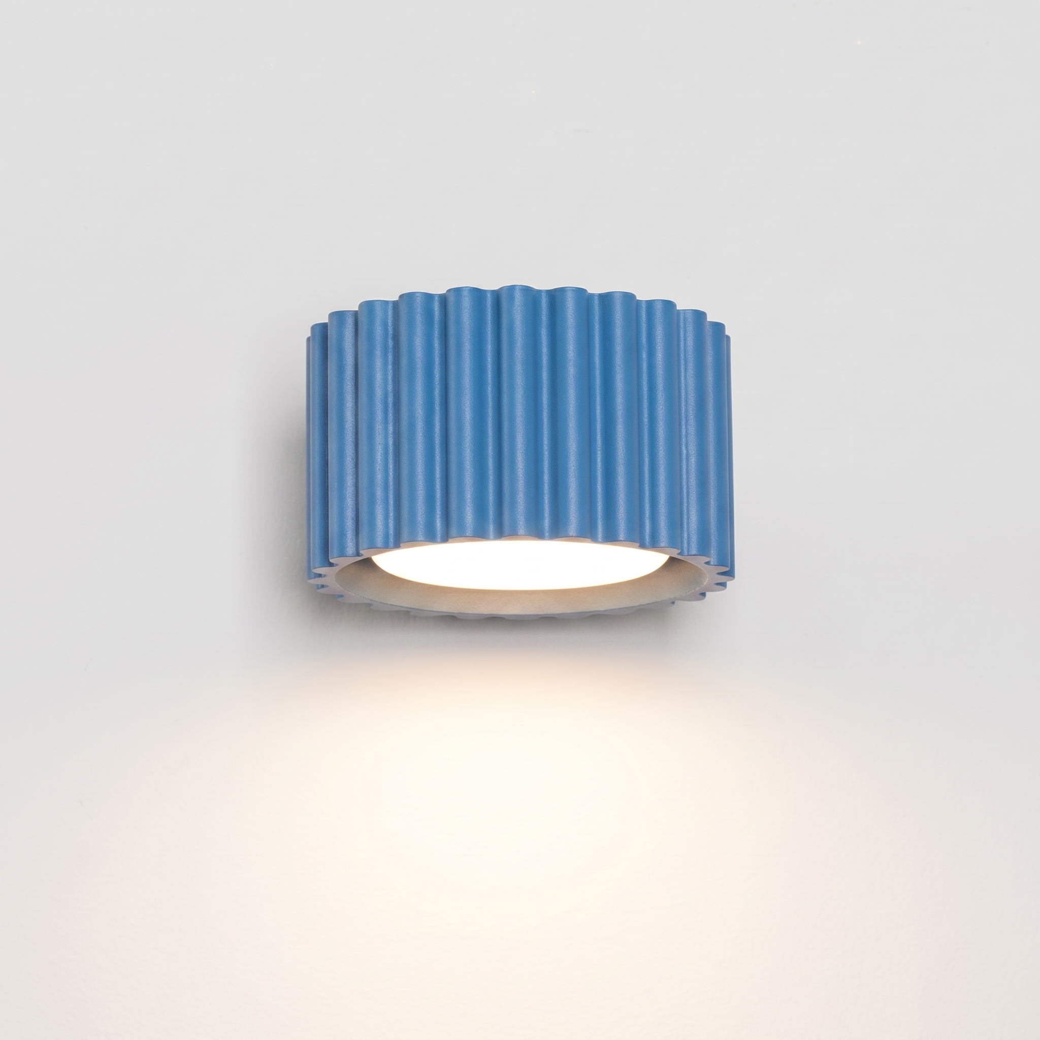 Kinkiet aluminiowy błękitny kwadratowy 10cm z serii AURA SL.2627 - Sollux Lighting - obrazek 4