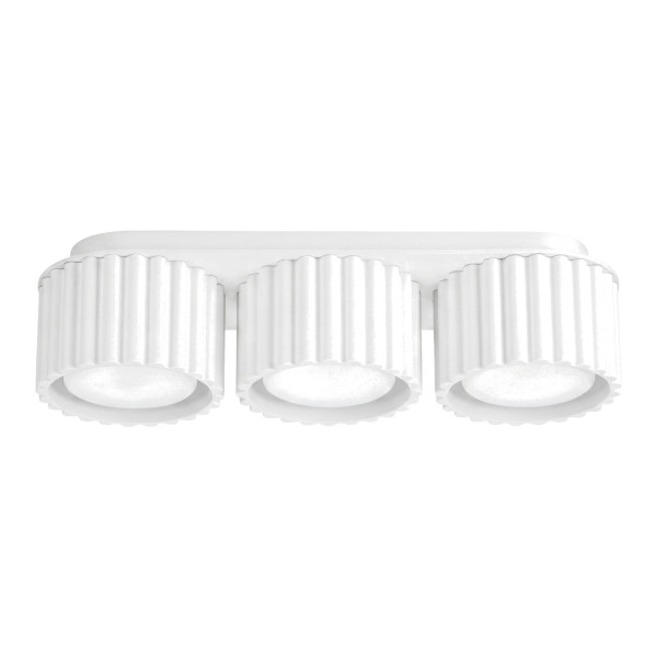 Plafon aluminiowy biały 3-punktowy AURA 3 z serii AURA SL.2628 - Sollux Lighting