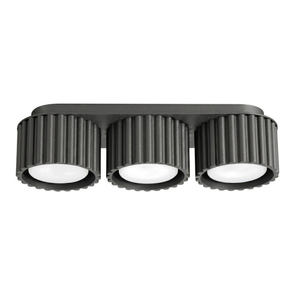 Plafon aluminiowy czarny 3-punktowy AURA 3 z serii AURA SL.2629 - Sollux Lighting