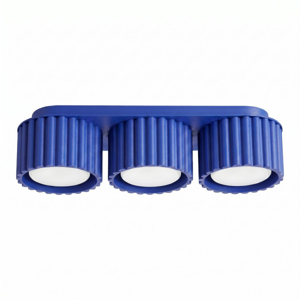 Plafon aluminiowy ultramaryna 3-punktowy AURA 3 z serii AURA SL.2634 - Sollux Lighting