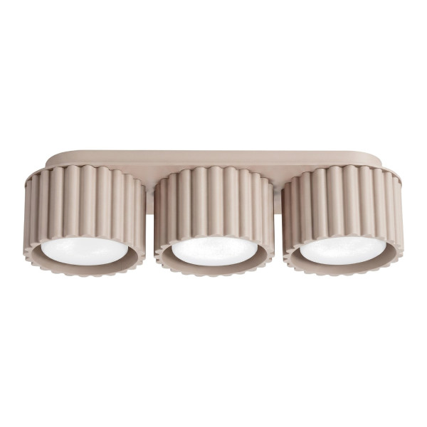 Plafon aluminiowy taupe prostokątny 32,5cm AURA 3 z serii AURA SL.2635 - Sollux Lighting