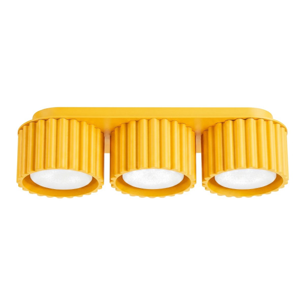 Plafon aluminiowy żółty 3-punktowy AURA 3 z serii AURA SL.2640 - Sollux Lighting