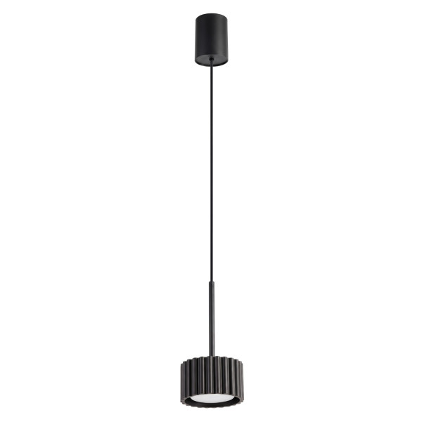 Lampa wisząca aluminiowa czarna kwadratowa 10cm z serii AURA SL.2677 - Sollux Lighting