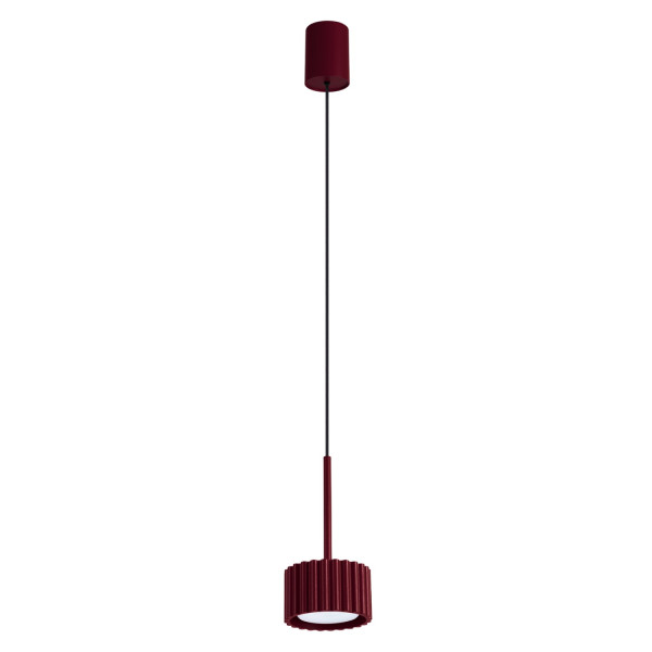 Lampa wisząca aluminiowa burgundowa 10cm Gx53 z serii AURA SL.2684 - Sollux Lighting