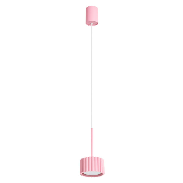 Lampa wisząca aluminiowa różowa 1-punktowa AURA 1 z serii AURA SL.2686 - Sollux Lighting