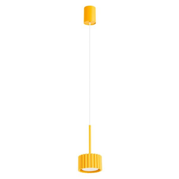 Lampa wisząca aluminiowa żółta 10cm AURA 1 z serii AURA SL.2688 - Sollux Lighting