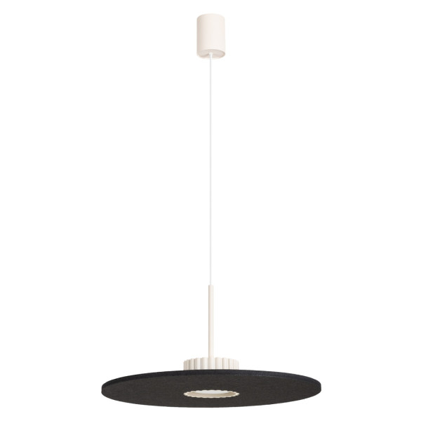 Lampa wisząca filcowa beżowo-czarna boho 40cm OVO 1 SL.2692 - Sollux Lighting