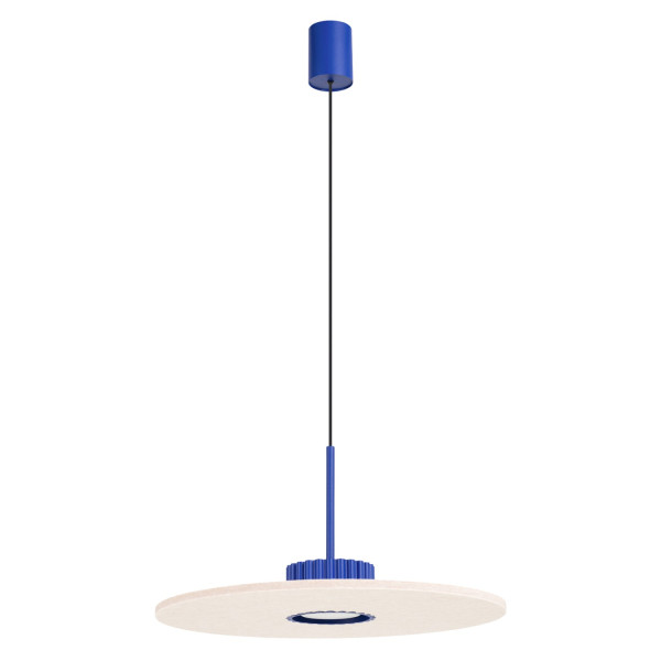 Lampa wisząca filcowa okrągła ultramaryna-beżowa 40cm z serii OVO SL.2693 - Sollux Lighting