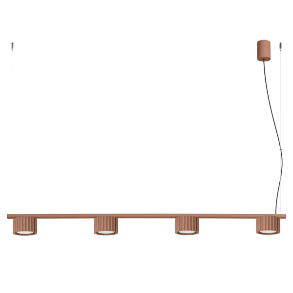 Żyrandol aluminiowy mocca 4-punktowy z serii AURA SL.2700 - Sollux Lighting