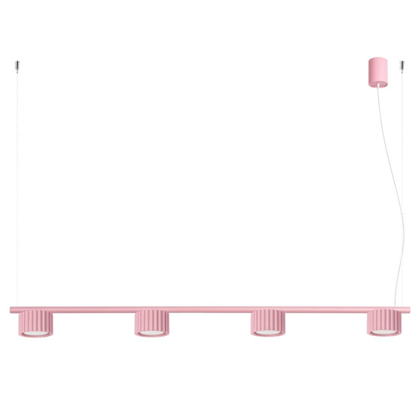 Żyrandol aluminiowy różowy 4-punktowy Gx53 z serii AURA SL.2705 - Sollux Lighting