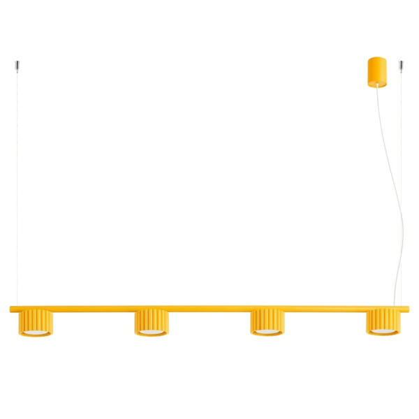Żyrandol aluminiowy żółty 4-punktowy AURA 4 z serii AURA SL.2707 - Sollux Lighting