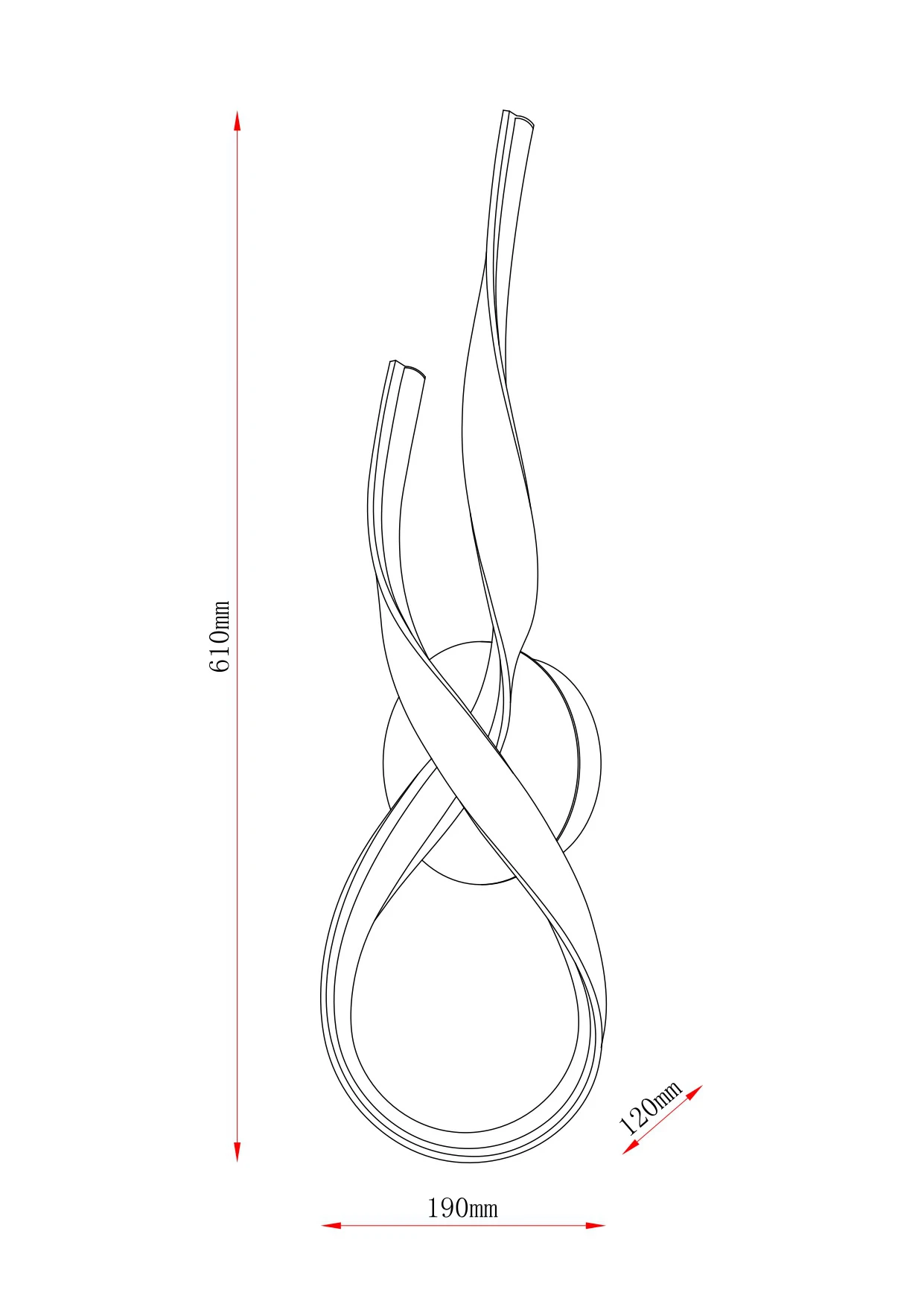 Kinkiet VECINO 250051W-BE - Zuma Line - obrazek 2