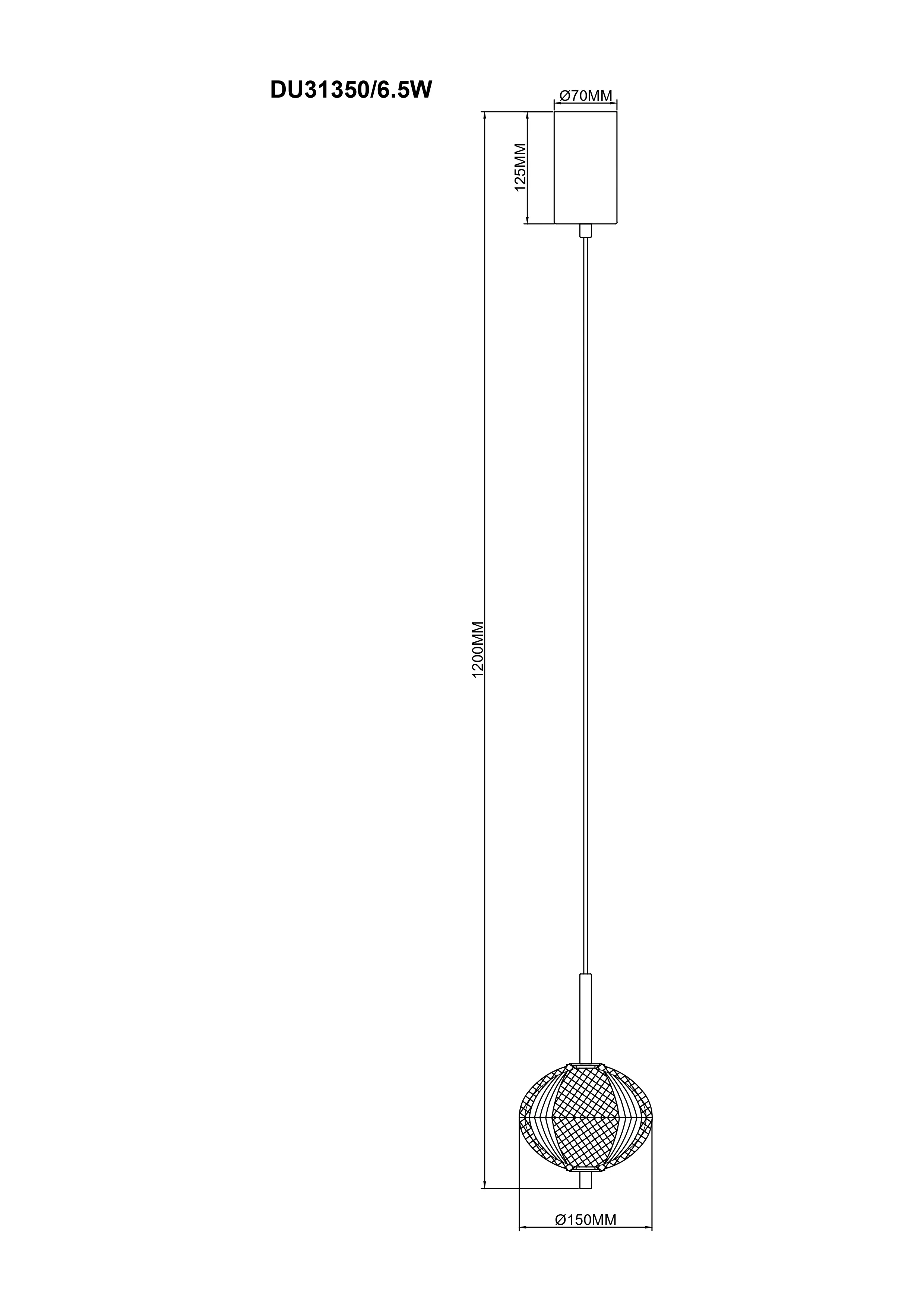 Lampa wisząca GALATEA DU31350/6.5W - Zuma Line - obrazek 2
