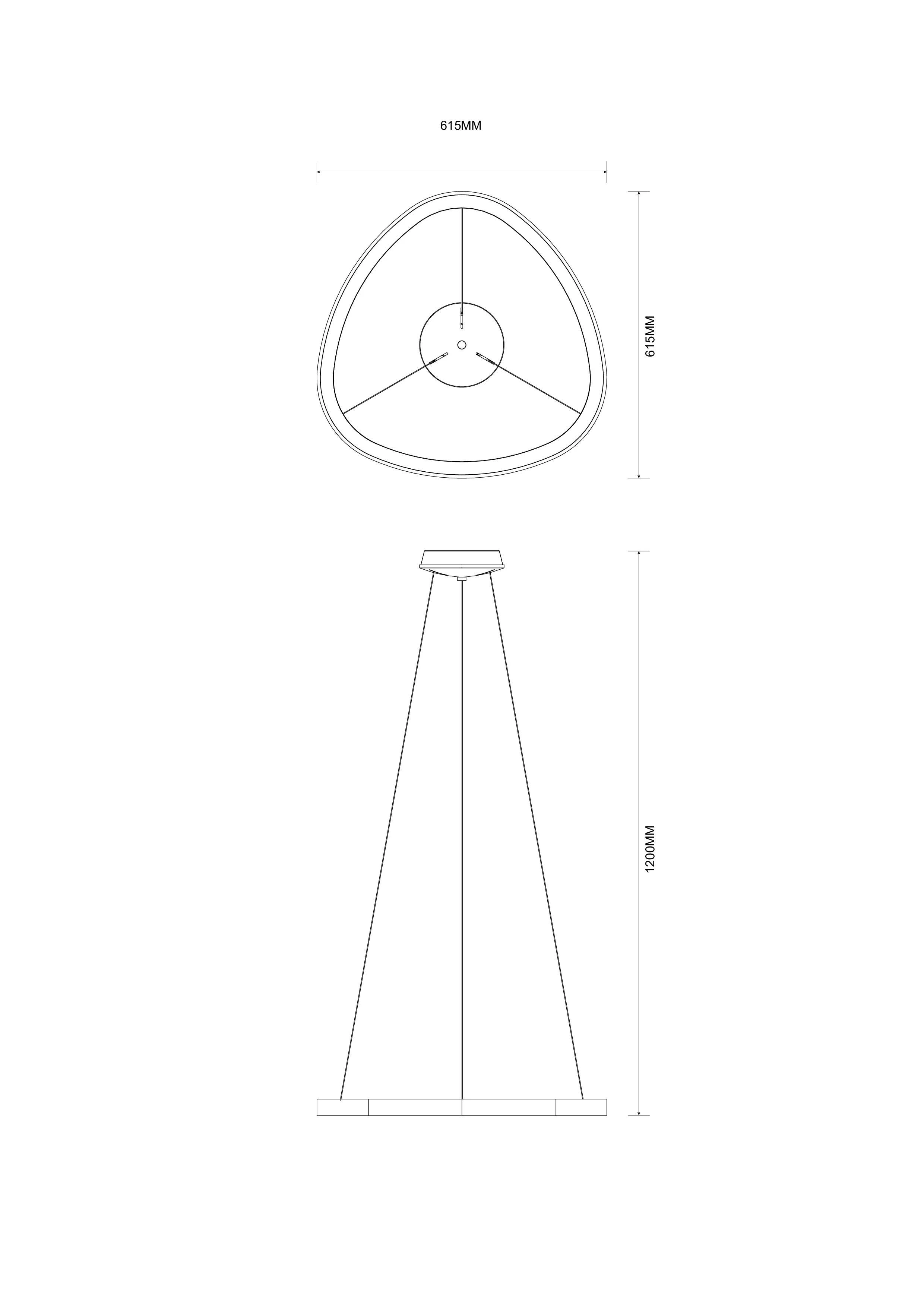 Lampa wisząca LIRIA złota MS756060 - Zuma Line - obrazek 2