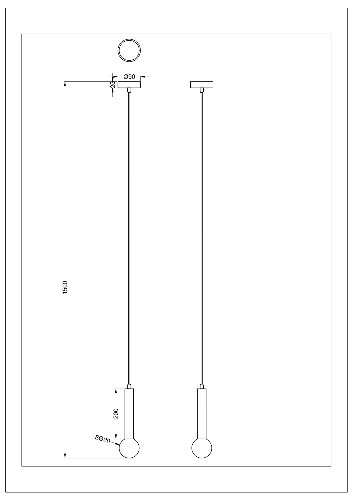 Lampa wisząca FREYA P230627901C - Zuma Line - obrazek 2