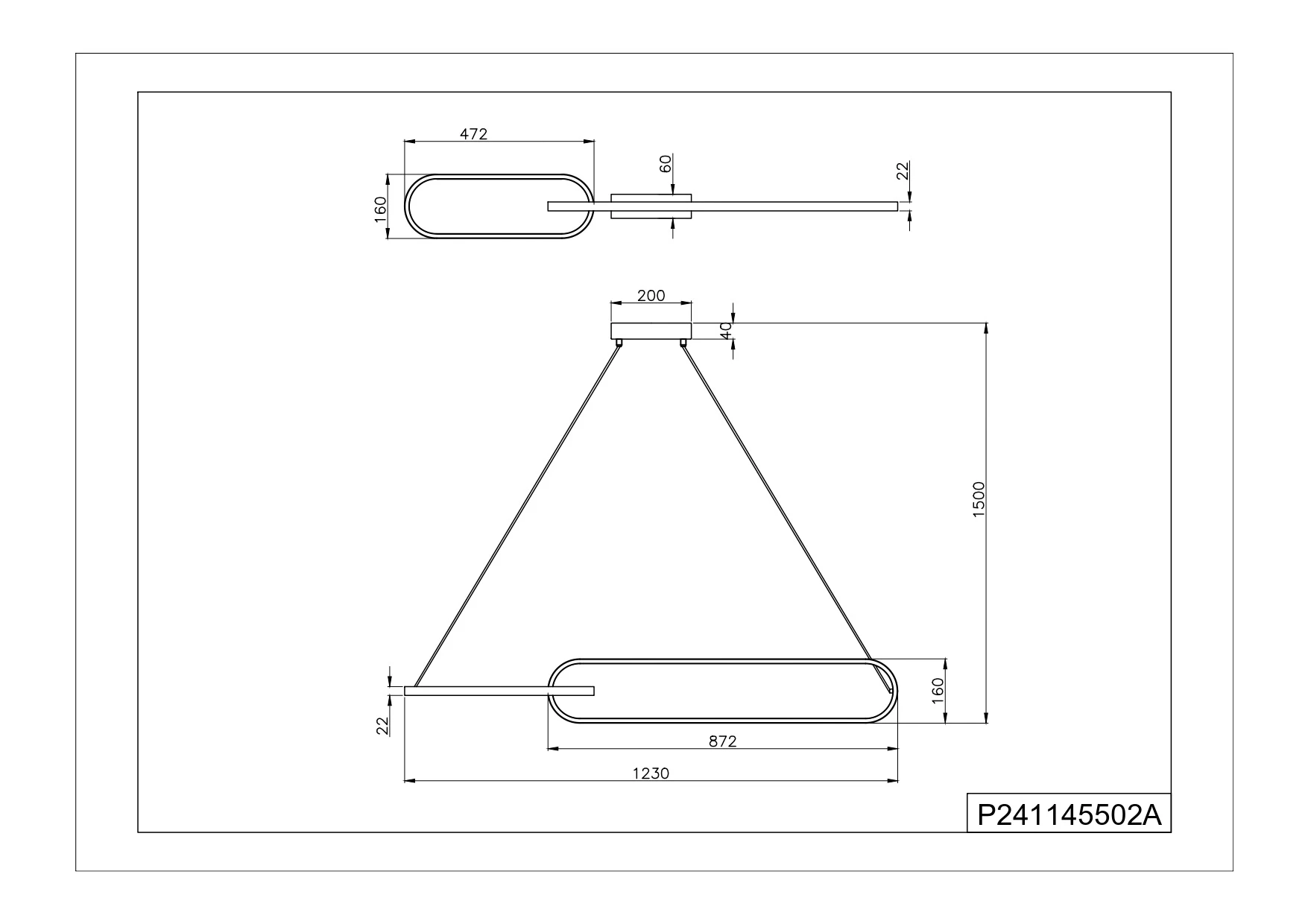 Lampa wisząca RAVON P241145502A - Zuma Line - obrazek 2
