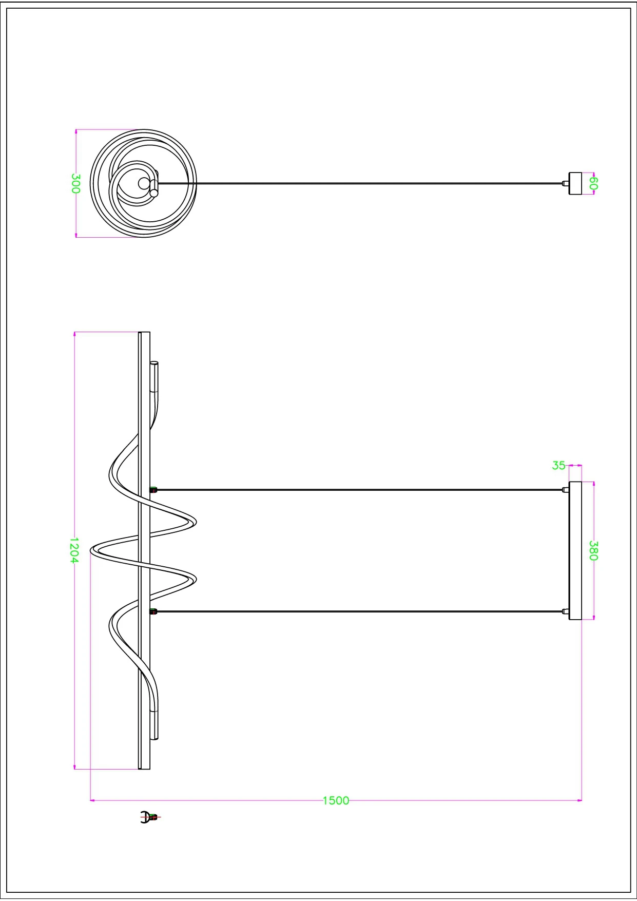 Lampa wisząca VELENNE P241249402 - Zuma Line - obrazek 2