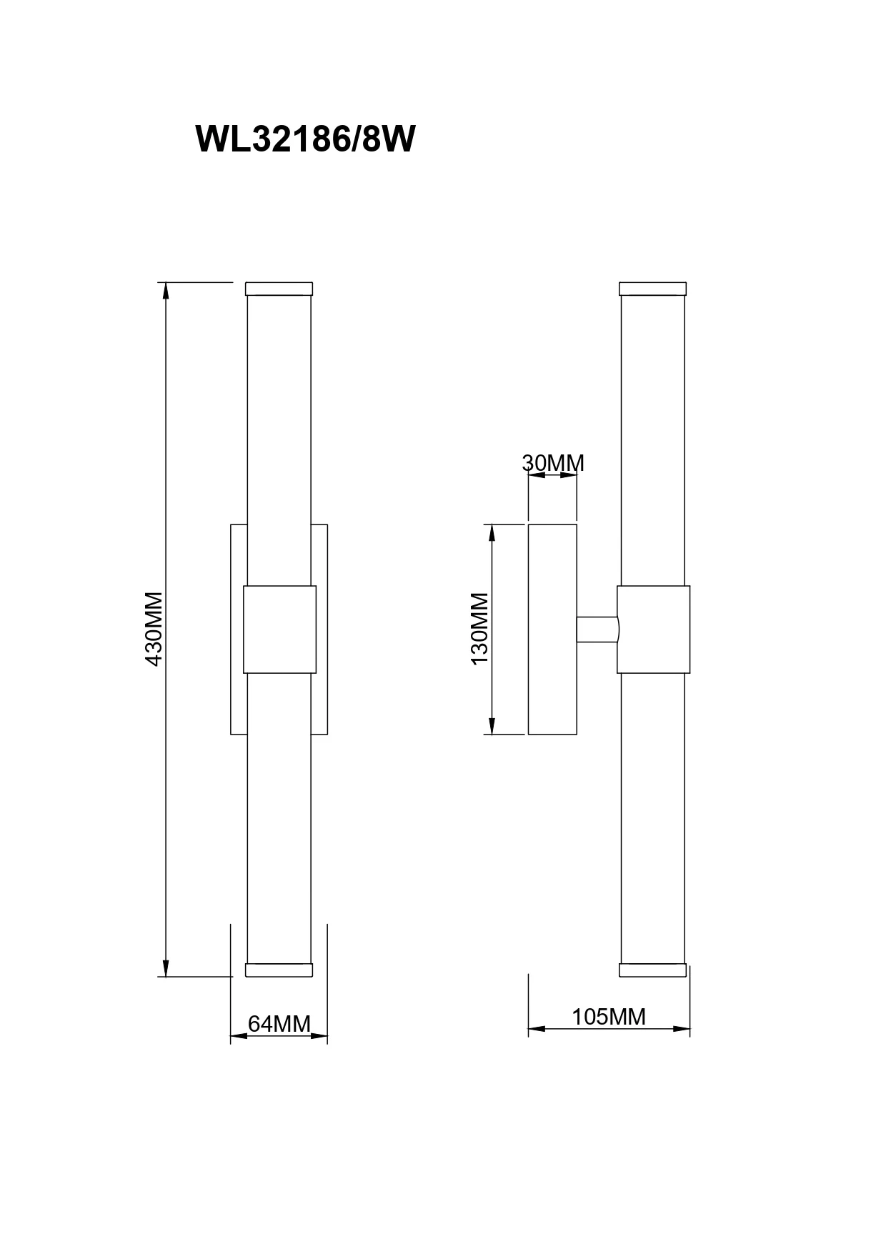 Kinkiet EDDIE WL32186/8W - Zuma Line - obrazek 2