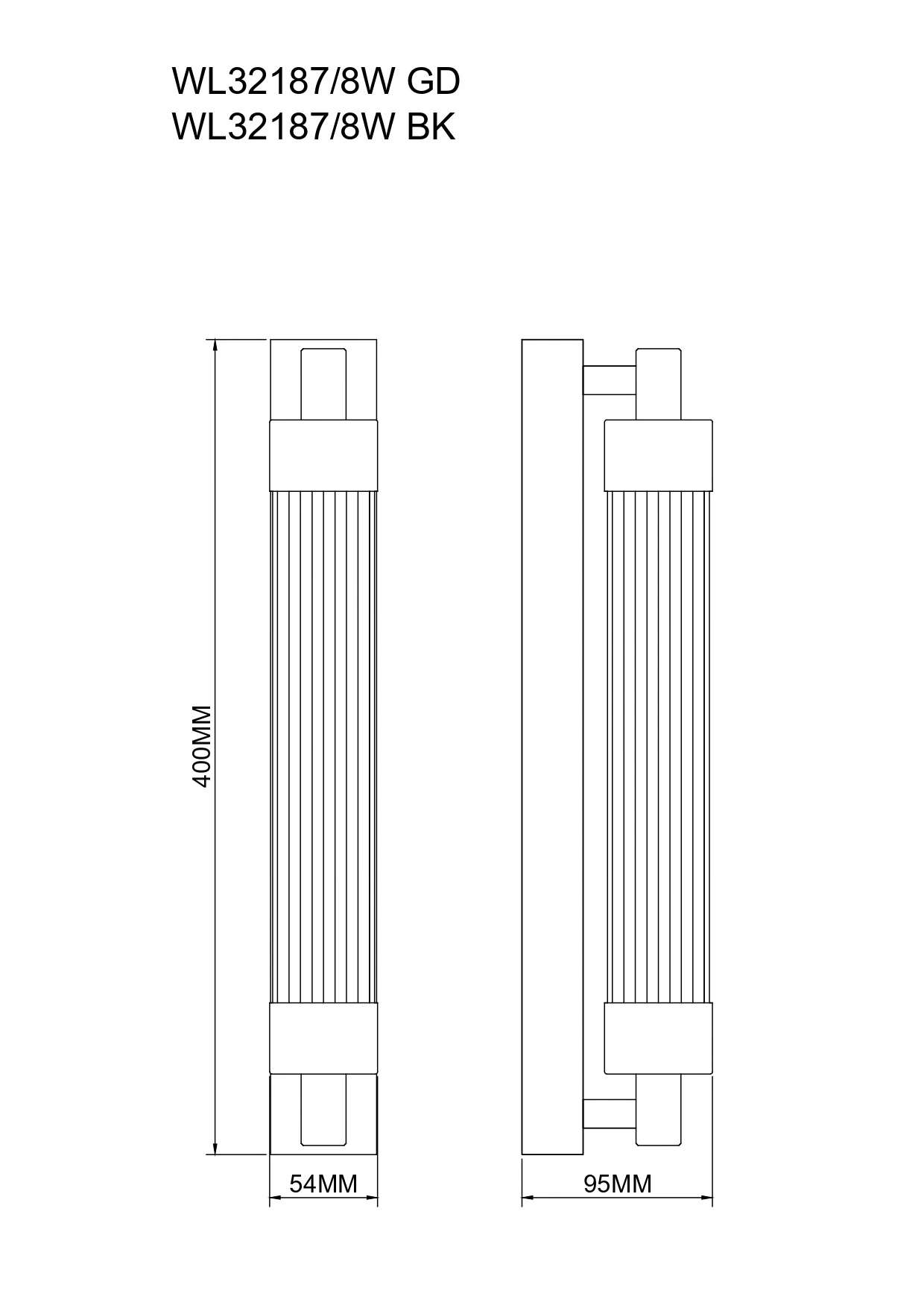 Kinkiet KALIA WL32187/8W/GD - Zuma Line - obrazek 2