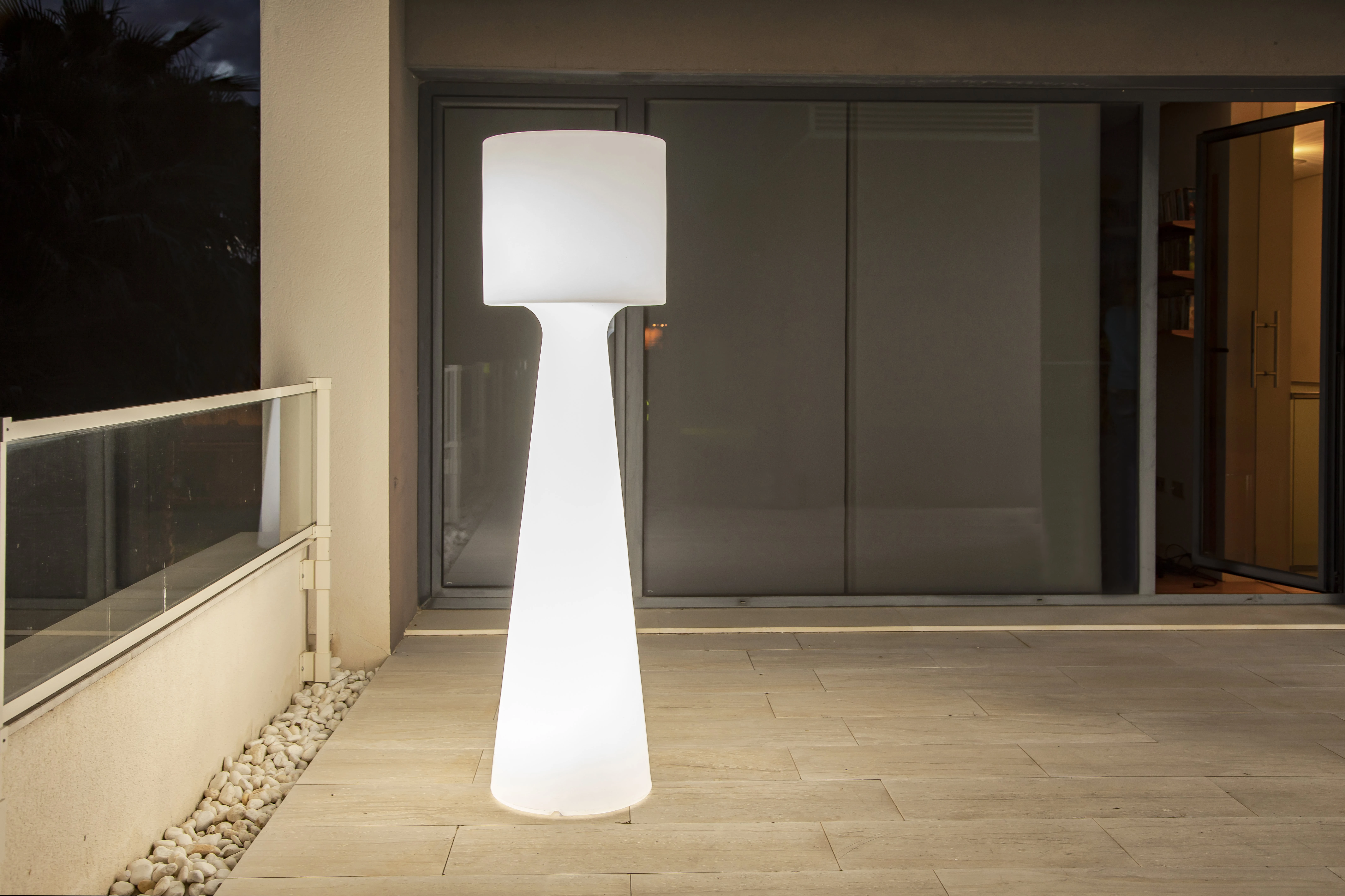 Lampa zewnętrzna stojąca biała 3101 GRACE 140 - New Garden - obrazek 2
