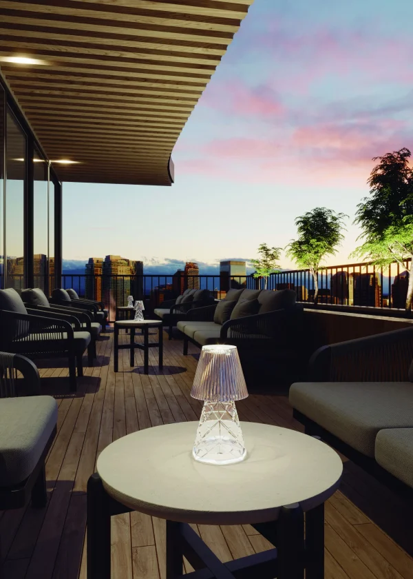 Lampa zewnętrzna stolikowa transparentna 3116 LOLA 20 LUX  - New Garden