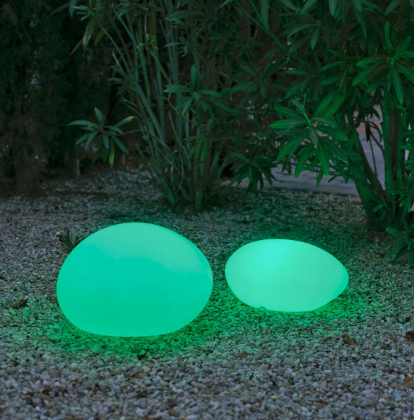 Lampa zewnętrzna kamień biała 3141 PETRA 60 SOLAR - New Garden