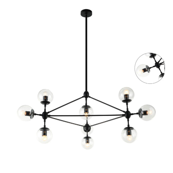 Lampa stylowa wisząca BAO NERO CLARO OR80094 - Open Design Highlights