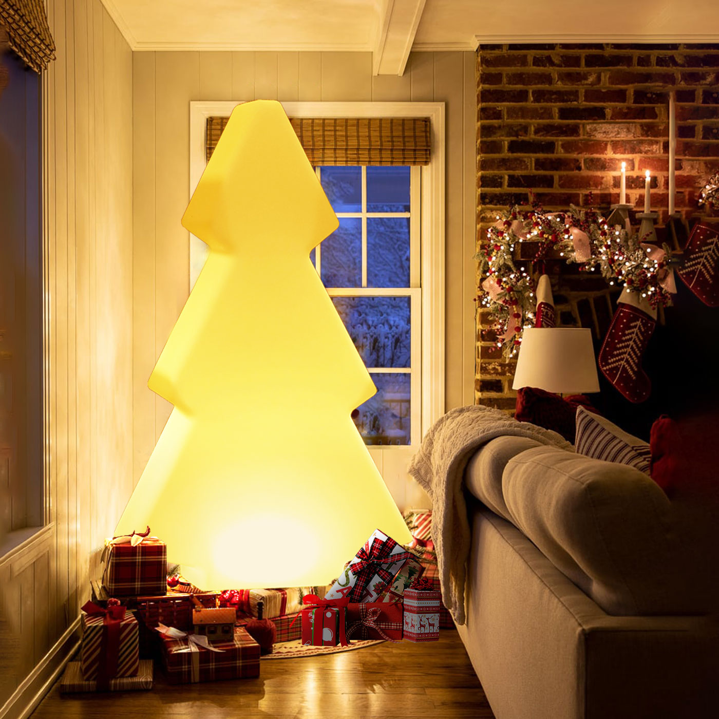 Lampa ogrodowa choinka X-MASS TREE M LED RGBW 16 kolorów 84 cm ES-CR021 - Step Into Desgin - obrazek 5