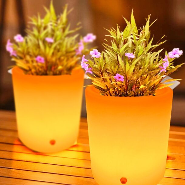 Lampa ogrodowa donica FLOWER POT S LED RGBW 16 kolorów 29 cm ES-FL021 - Step Into Design - obrazek 2