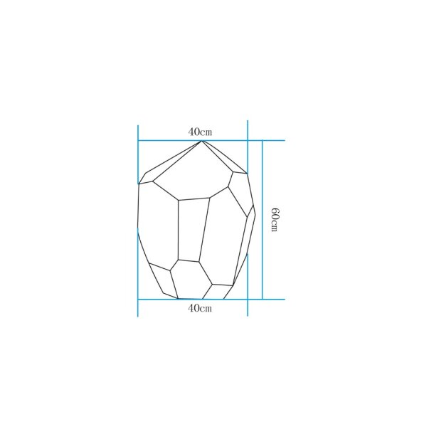 Lampa ogrodowa kamień DIAMOND XL LED RGBW 16 kolorów 60 cm ES-ST016 - Step Into Design - obrazek 3