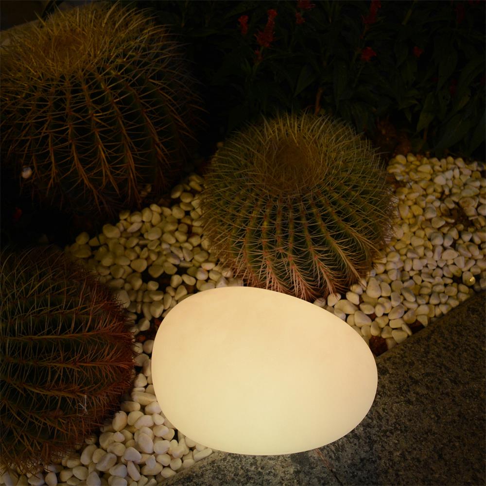 Lampa ogrodowa kamień PEBBLE L LED RGBW 16 kolorów 40 cm ES-ST005 - Step Into Design - obrazek 6
