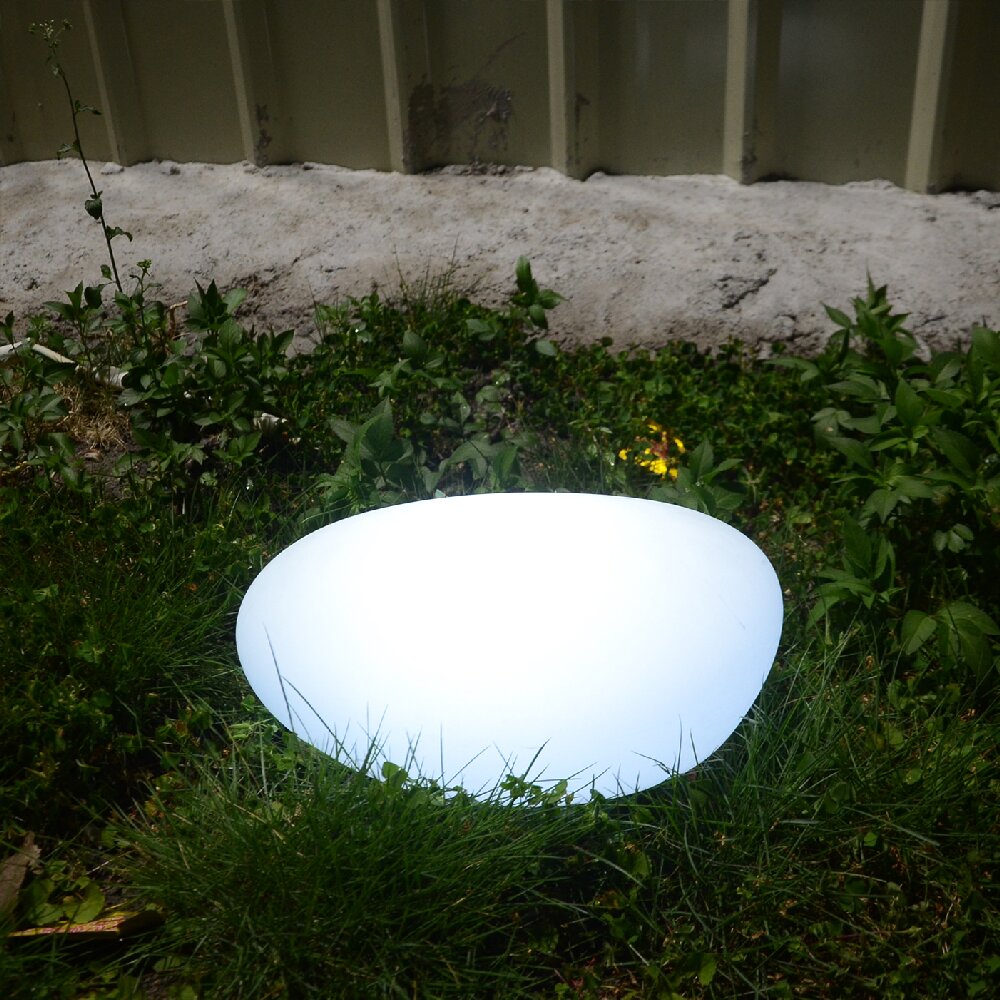 Lampa ogrodowa kamień PEBBLE M LED RGBW 16 kolorów 32 cm ES-ST004 - Step Into Design - obrazek 2