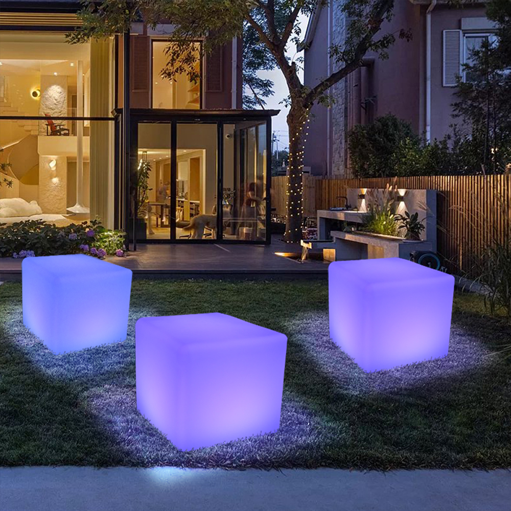 Lampa ogrodowa CUBIC L LED RGBW 16 kolorów 43 cm ES-C4343 - Step Into Design - obrazek 3