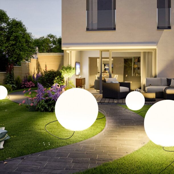 Lampa ogrodowa kula BALL L biała 60 cm ES-B060 - Step Into Design - obrazek 2