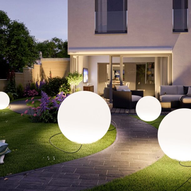 Lampa ogrodowa kula BALL XL biała 80 cm ES-B080 - Step Into Design - obrazek 2