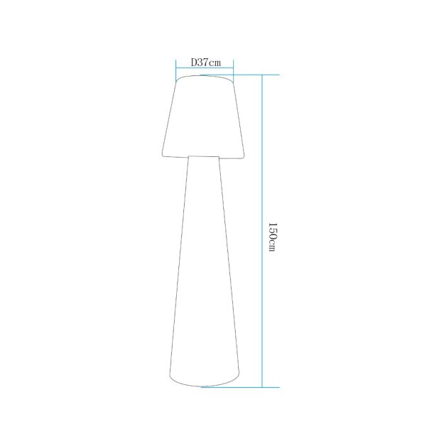 Lampa ogrodowa stojąca GARDENA L LED RGBW 16 kolorów 150 cm ES-DC006 - Step Into Design - obrazek 5